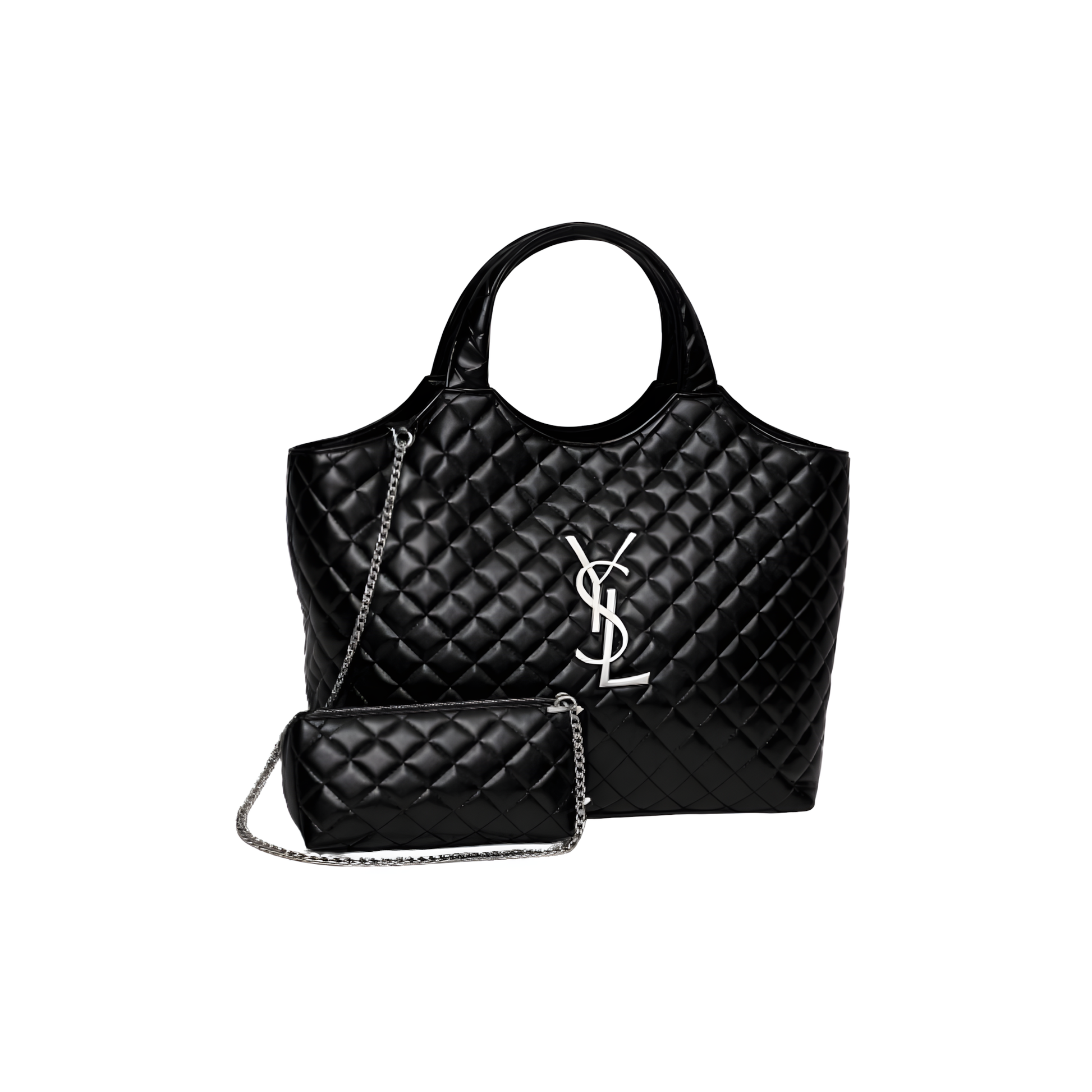 Timeless Icare Maxi Quilted Lambskin Black Bag