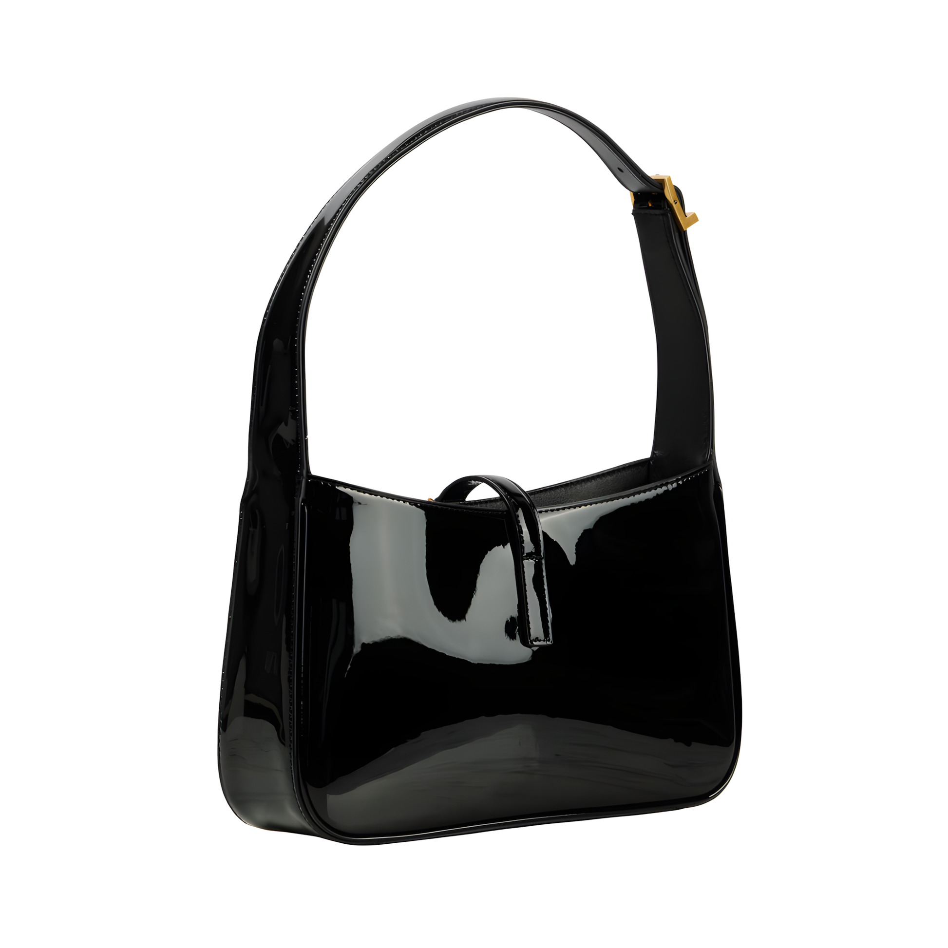 Elegant Le 5à7 Patent Leather Black Bag - view 3