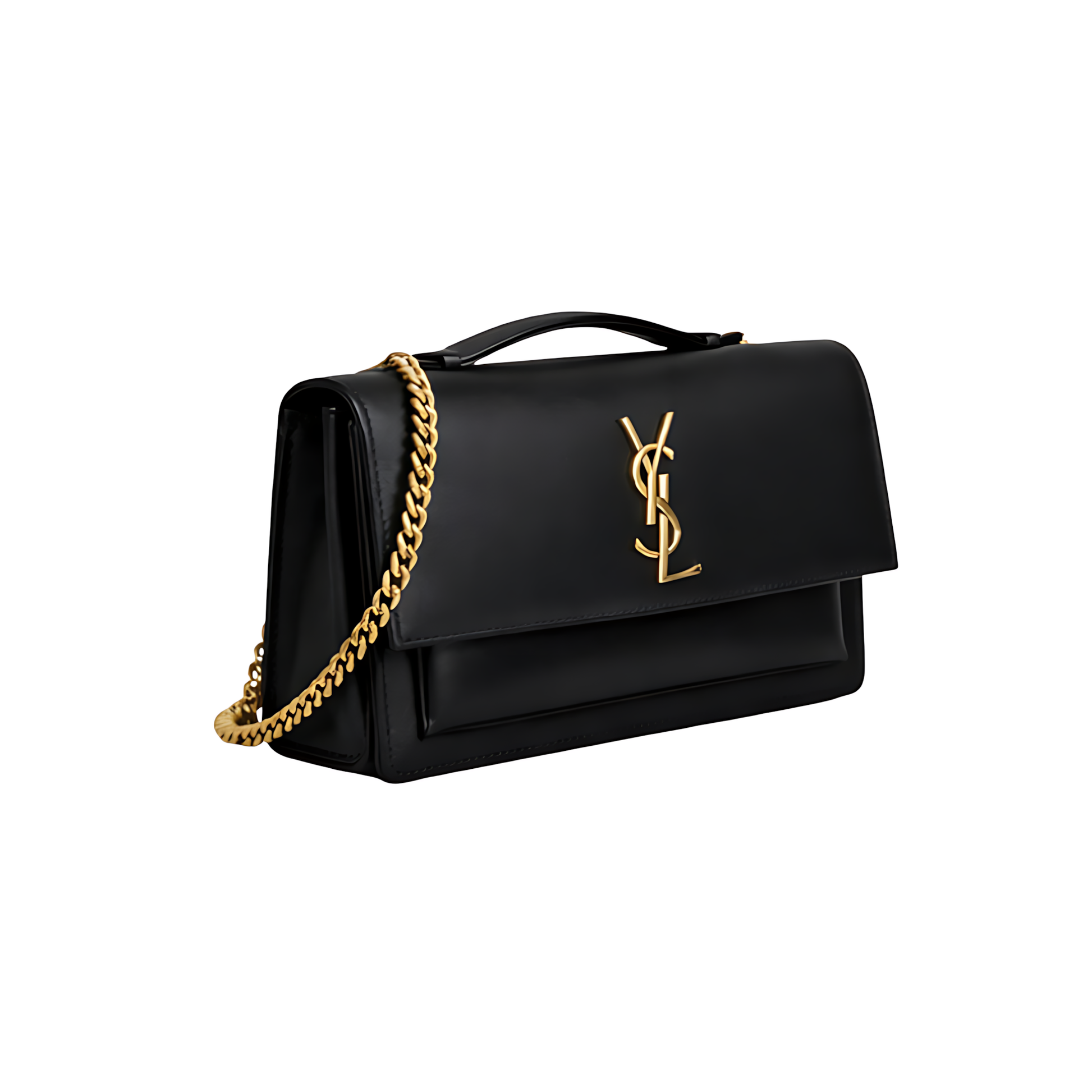 Timeless Sunset . Smooth or Crocodile Embossed Calfskin Leather Bag - view 2