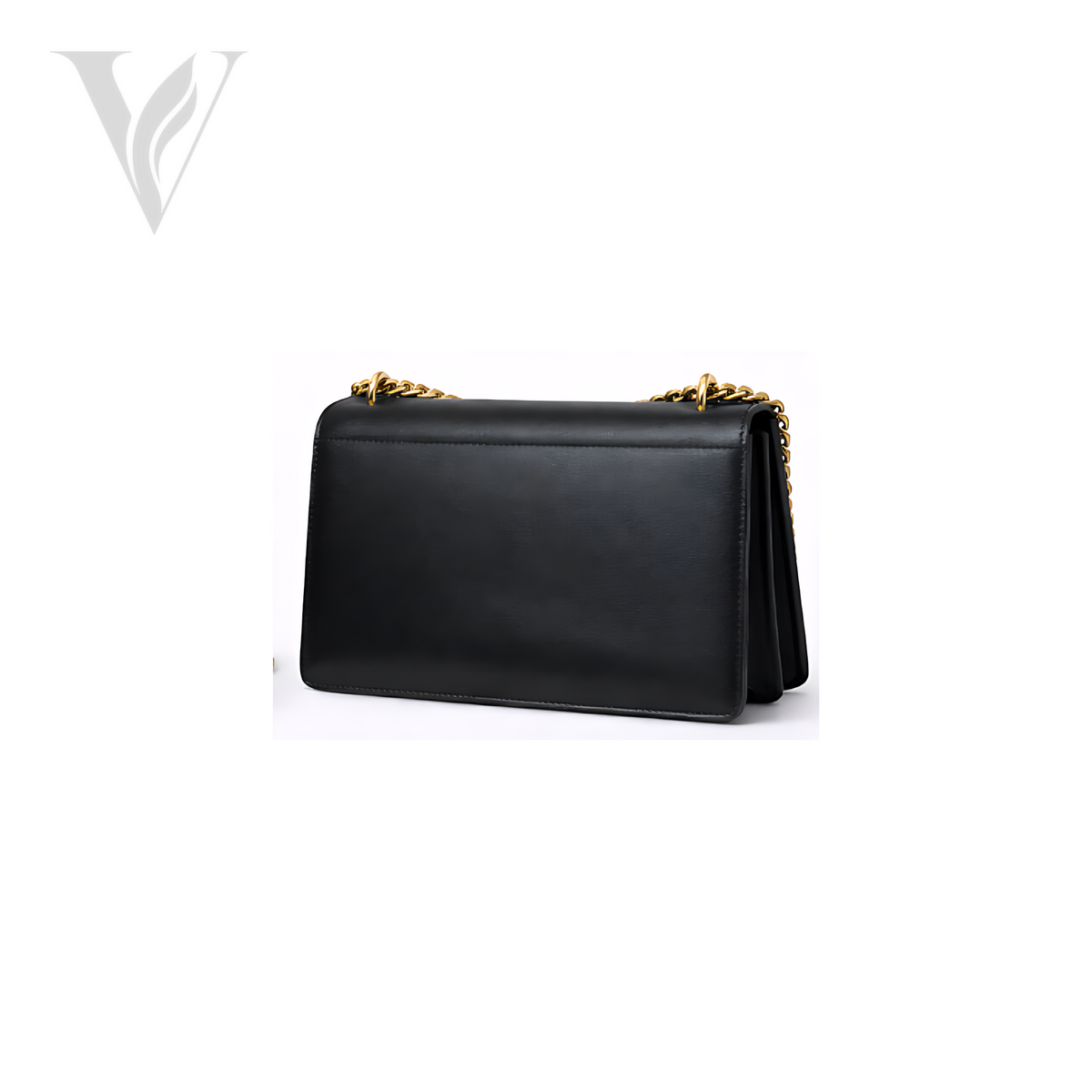 YSL Sunset Medium Bag - Black, Gold – View 3