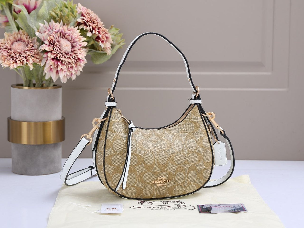 Coach Kleo Hobo Signature Canvas Walnut – View 2