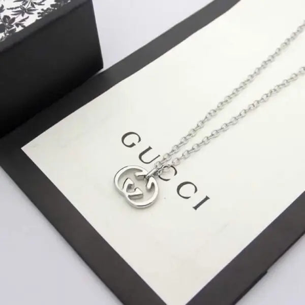 Elegant Interlocking G Logo Necklace Si Er - view 4