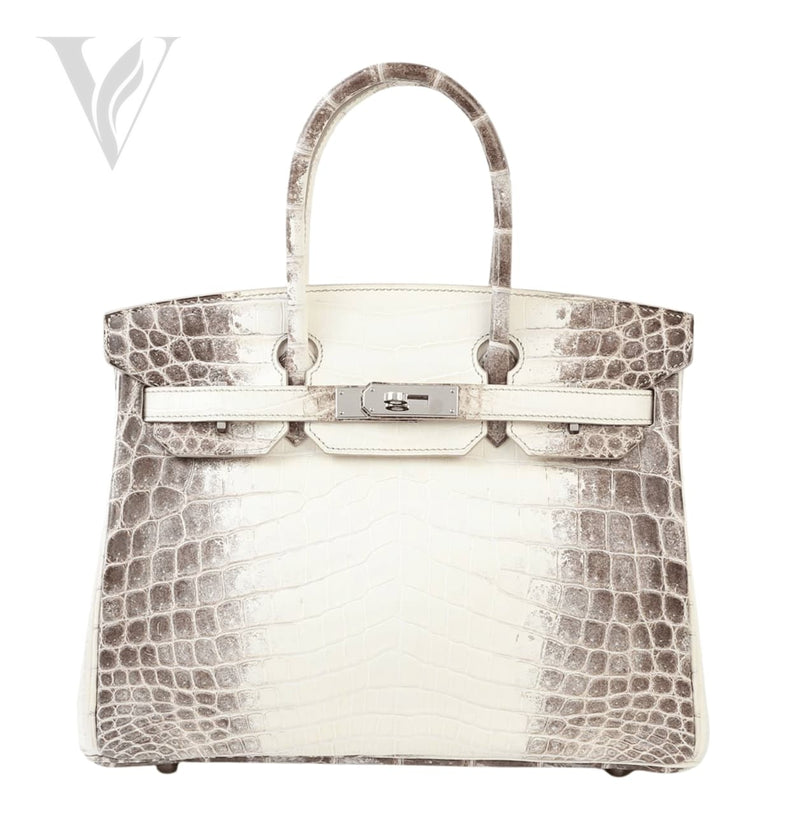 Hermès Birkin 30 Himalaya Niloticus Crocodile Handbag