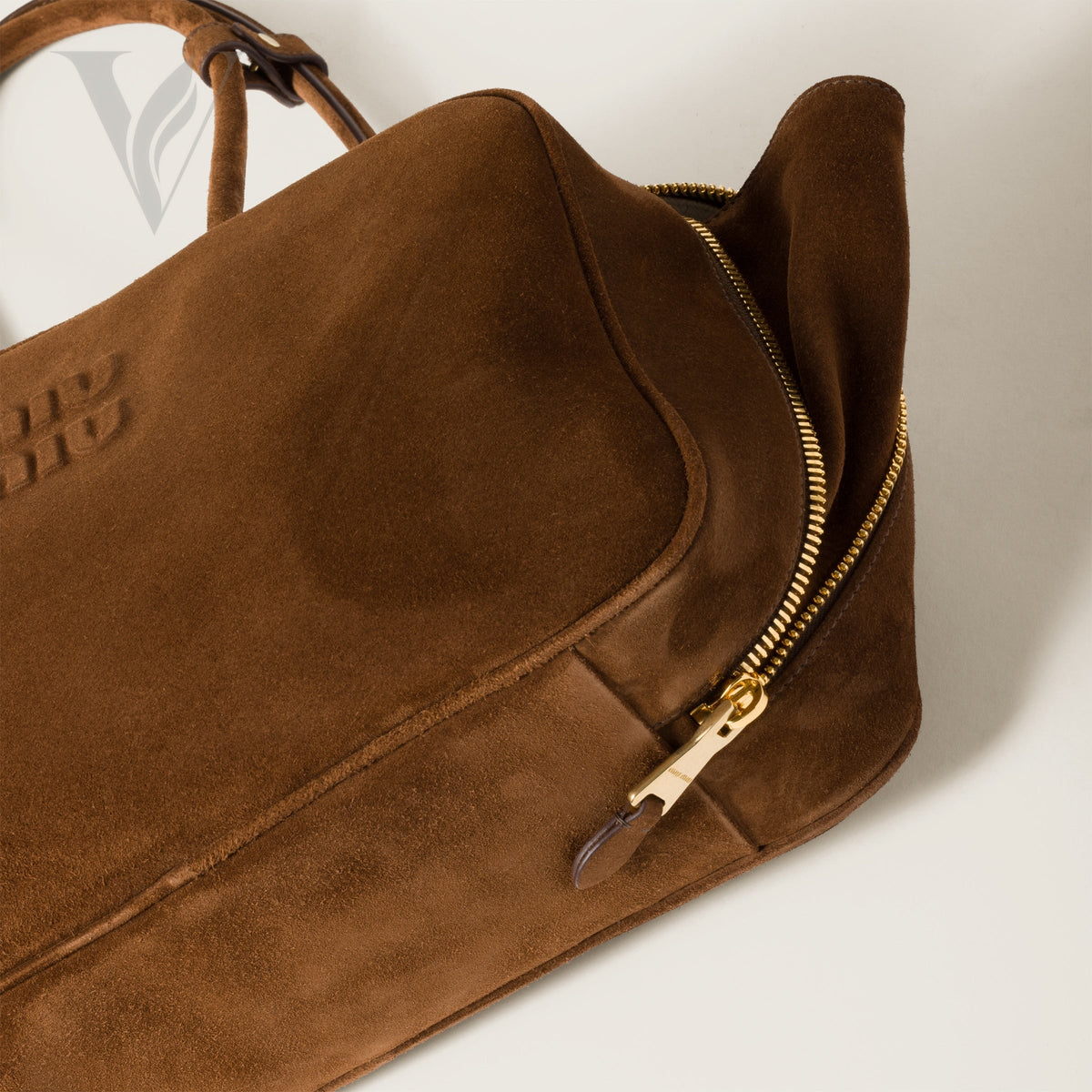 Miu Miu Leather Beau Bag Briarwood Bag - Brown – View 3