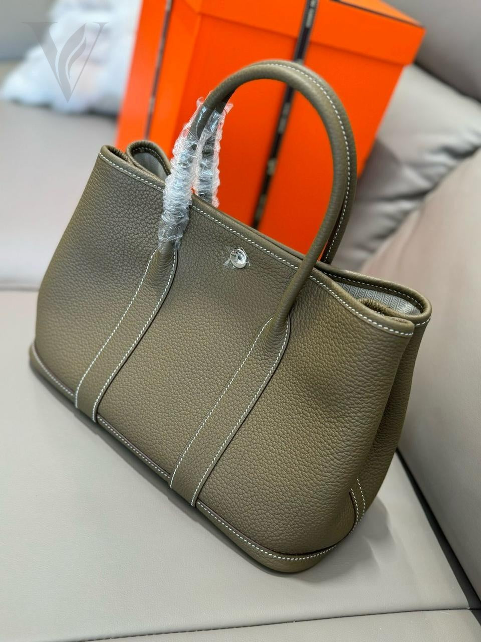 Hermès Garden Party 30 Toupe Negonda Bag – View 4
