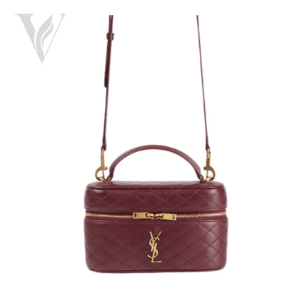 Saint Laurent Loulou Mini Chain Bag - Lambskin Leather, Chevron Quilted Topstitching – View 4