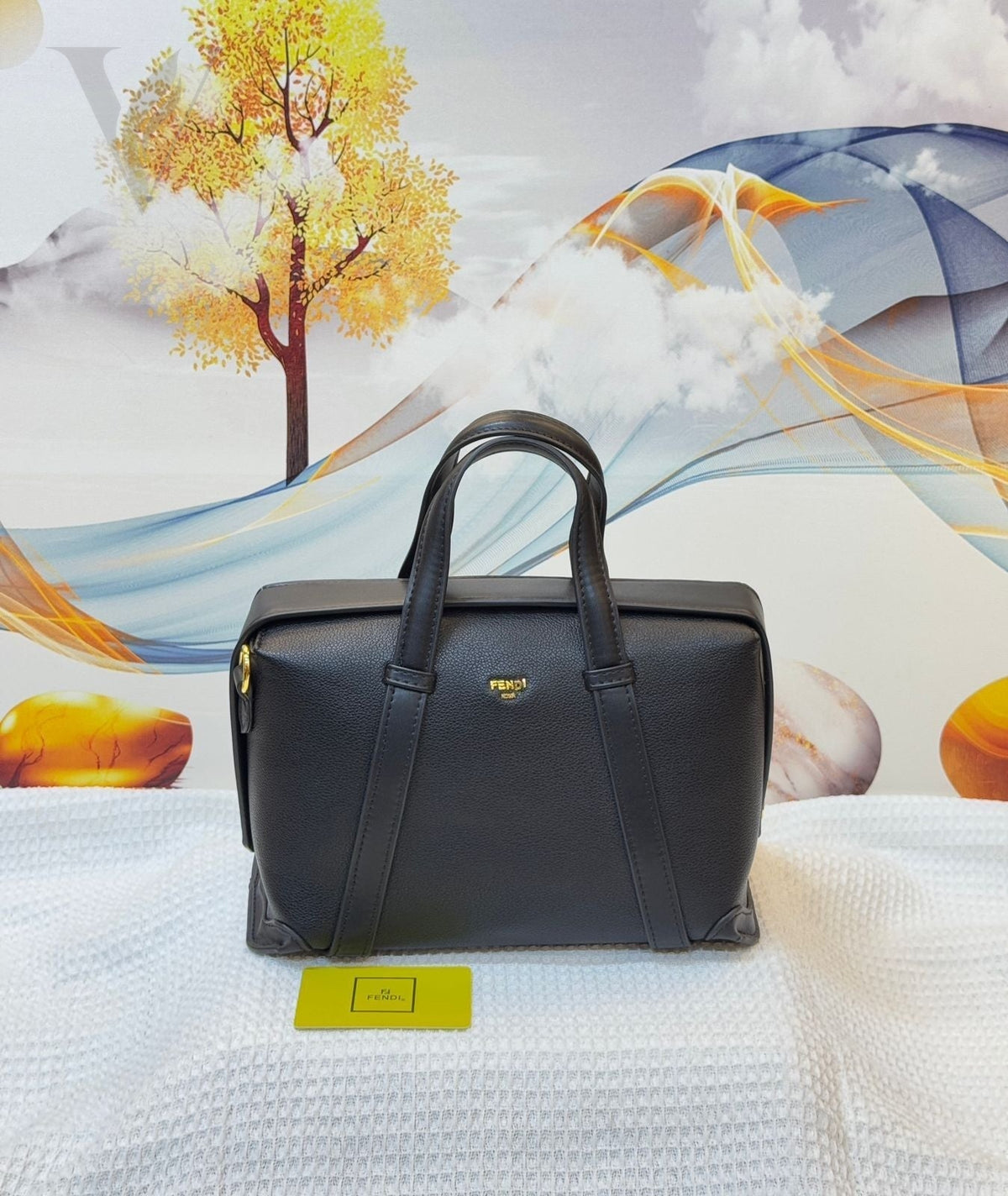 Fendi Boston 365 Medium Bag - Black – View 4