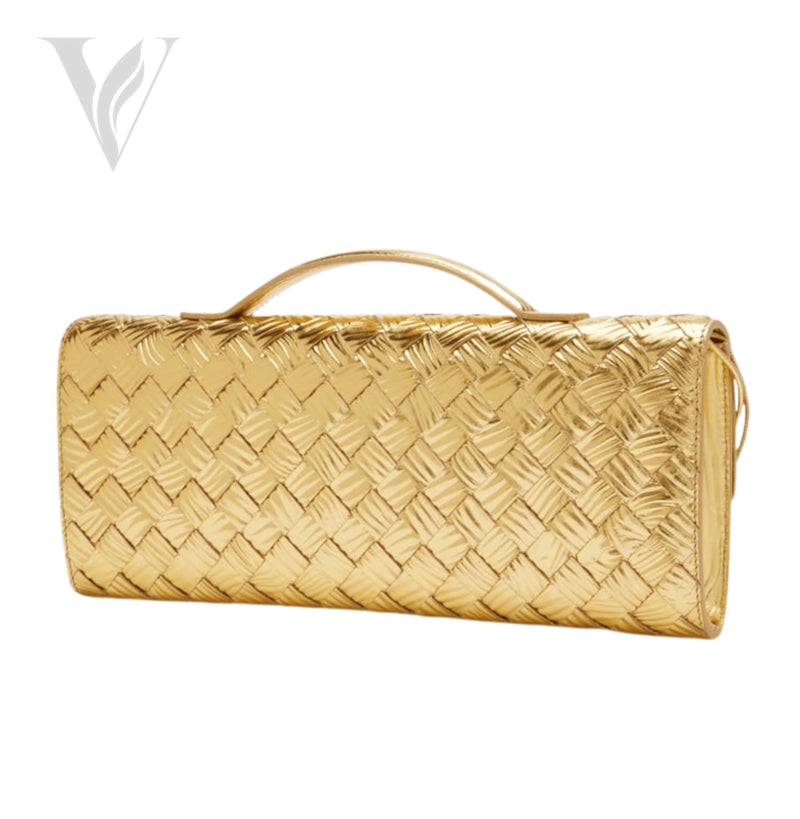 Bottega Veneta Bottega Veneta Andiamo Bag - Gold, Intrecciato Leather – View 2
