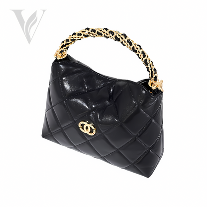Chanel 24B Mini Top Handle Bag with Chain - Black – View 2