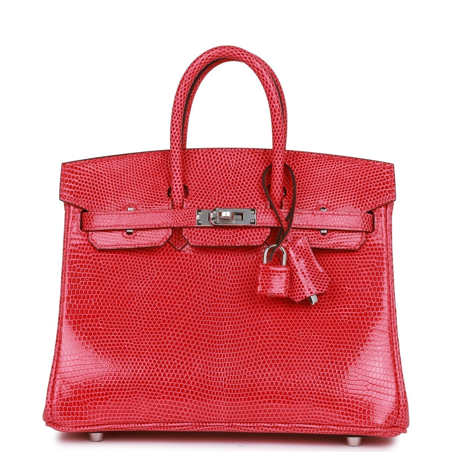 Sharp Structured Carryall 25 Rose Extreme Lizard Bag