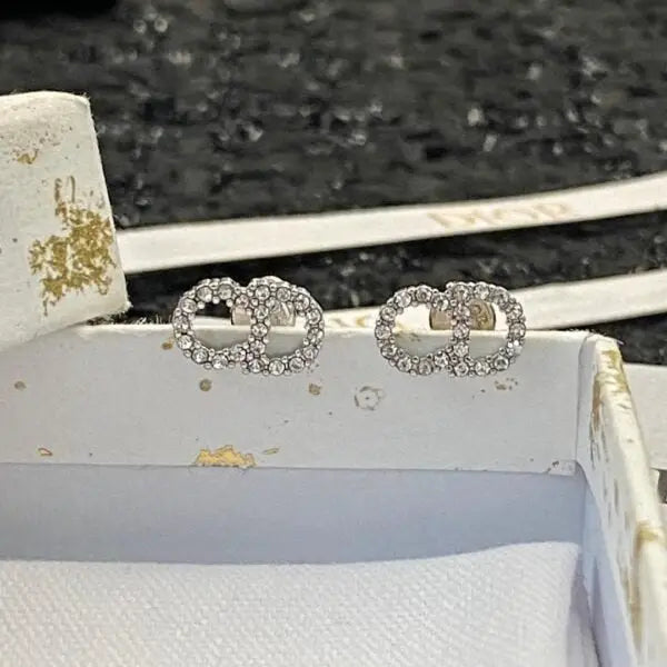 Minimal-Luxe Cd Crystal Stud Earring Si Er - view 5
