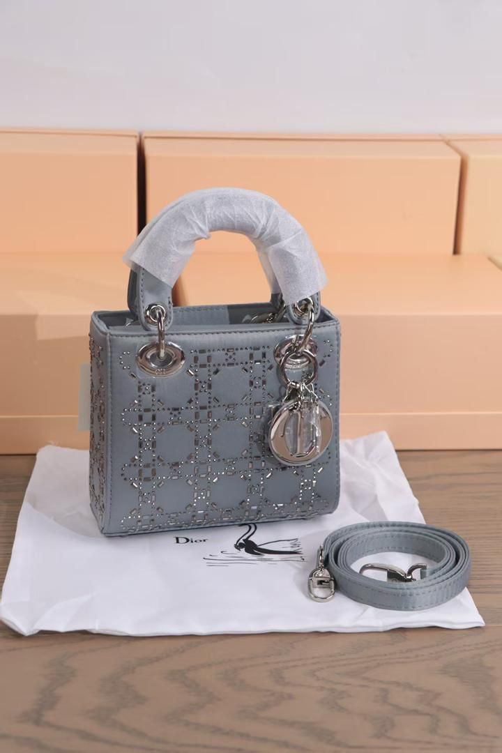 Polished Christian Mini Lady Grey Bag - view 4