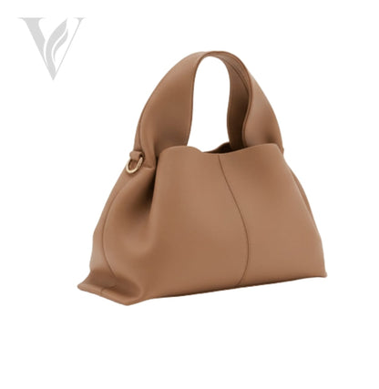 Polène Numéro Neuf Mini Textured Taupe Bag - Leather – View 3
