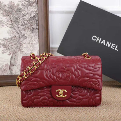 Chanel Classic Double Flap Bag - Red – View 4