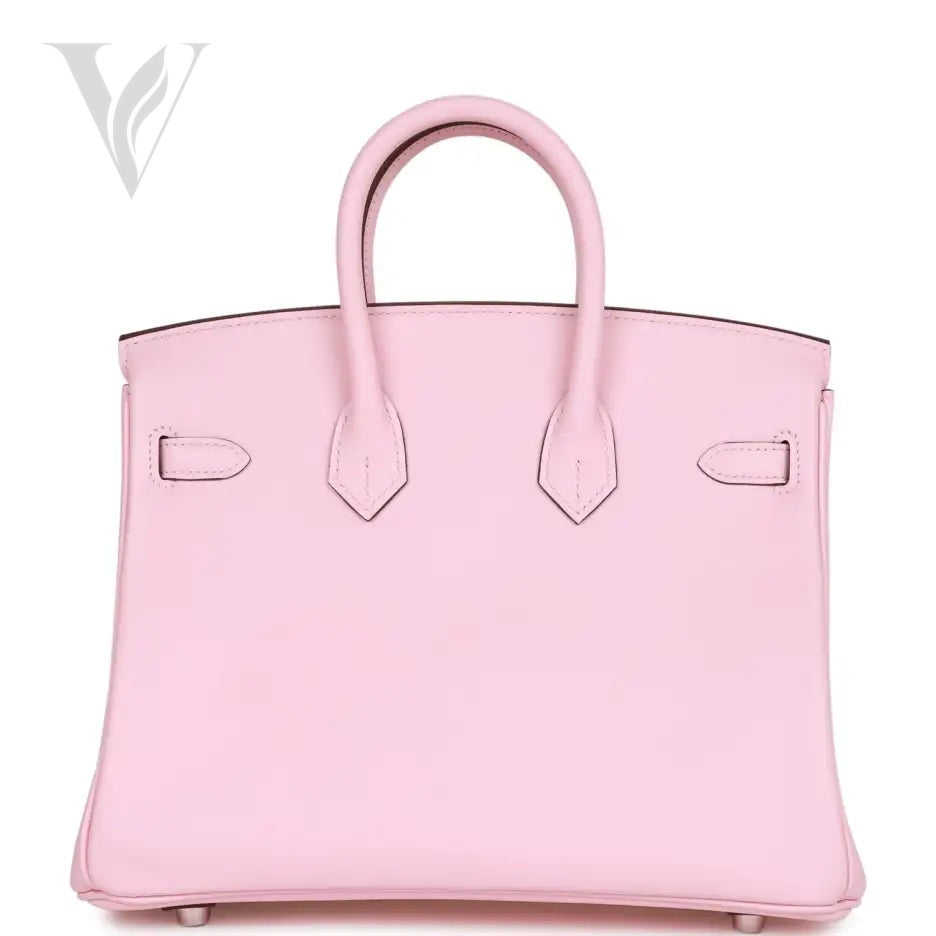 Hermès Birkin 25 Rose Sakura Swift Bag - Palladium Hardware – View 4