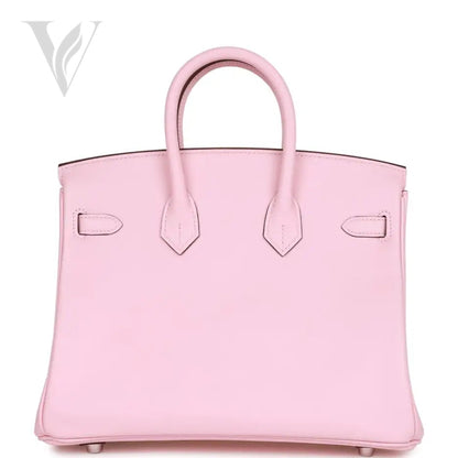 Hermès Birkin 25 Rose Sakura Swift Bag - Palladium Hardware – View 4