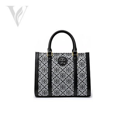 Tory Burch T Monogram Mini Tote - Black