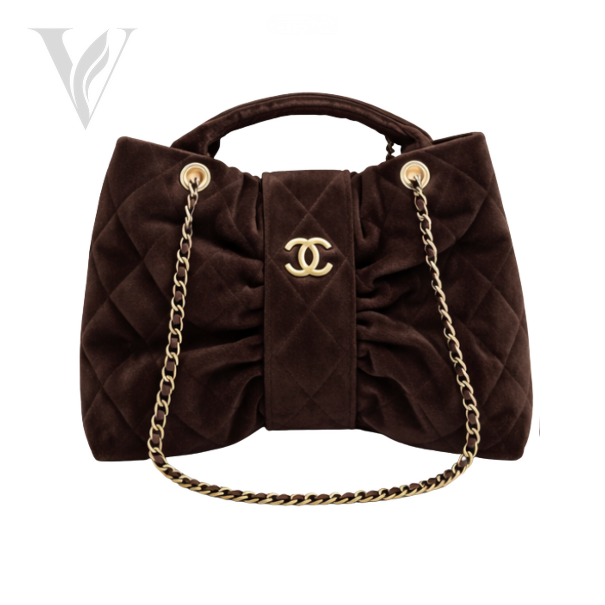 Chanel Bow Bag - Dark Brown
