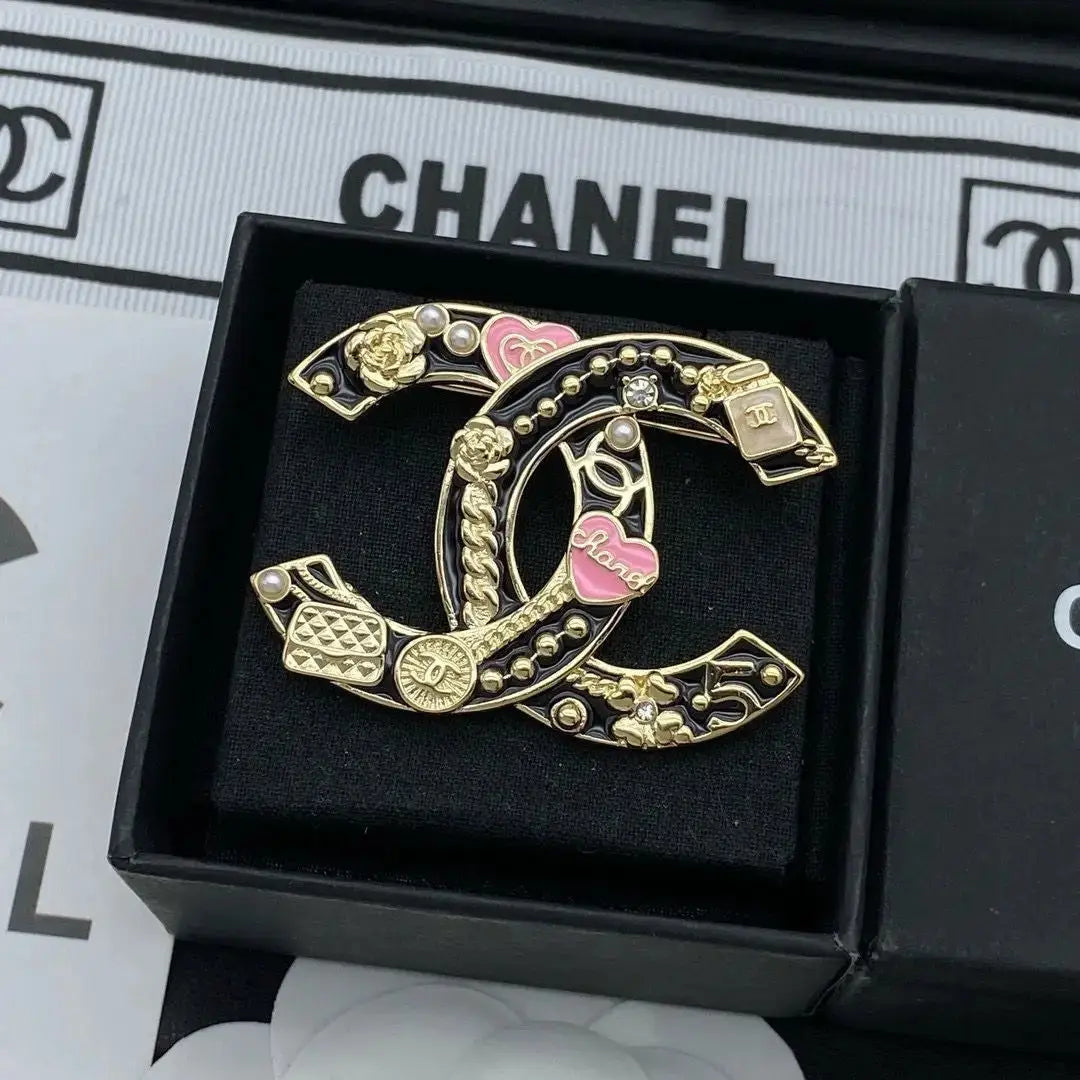 Statement Quilted Heart Cc Logo Pearl Station - view 4