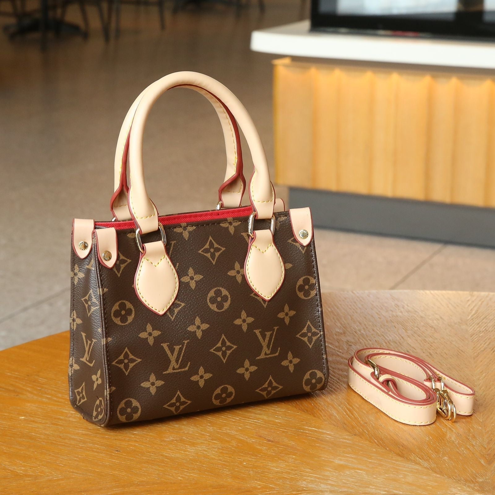 Sophisticated Sac Plat BB Monogram Canvas Bag - view 4