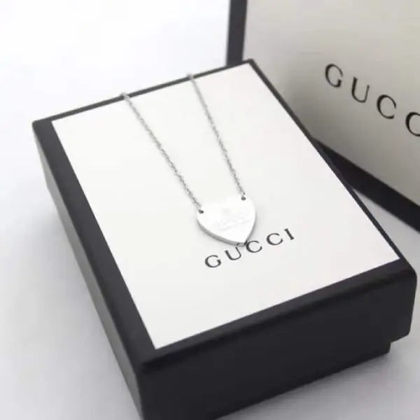 Polished Heart Logo Necklace Gold Si Er Rosegold - view 7