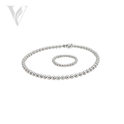 Van Cleef & Arpels Perlee Beads Bracelet and Ring Set - Silver – View 2