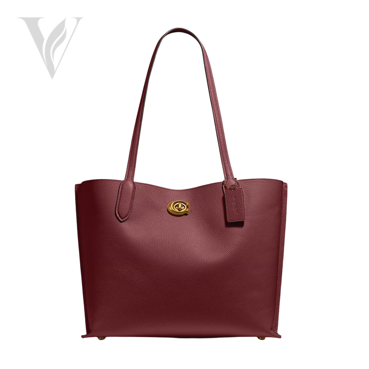 Coach Willow Tote Signature Canvas Brick - Red