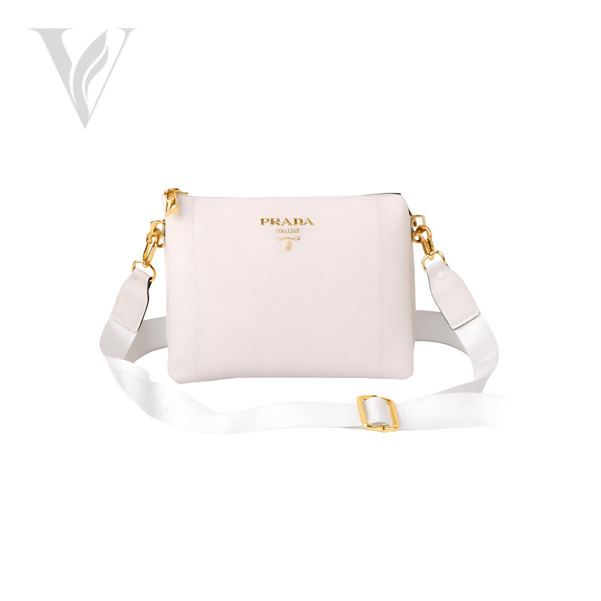 Prada Vitello Phenix Bianco Bag