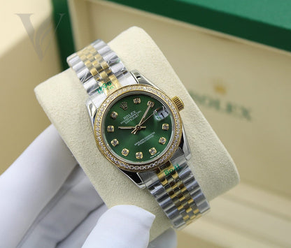 Rolex Lady-Datejust - Olive Green Dial, Two Tone – View 5