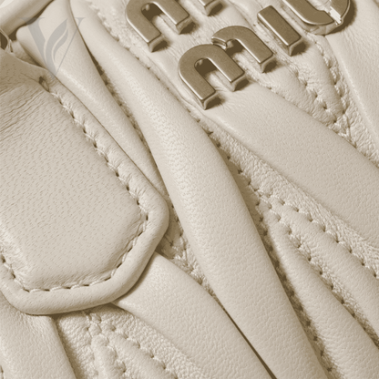 Miu Miu Arcadie Matelassé Nappa Leather Mini Bag - White – View 5