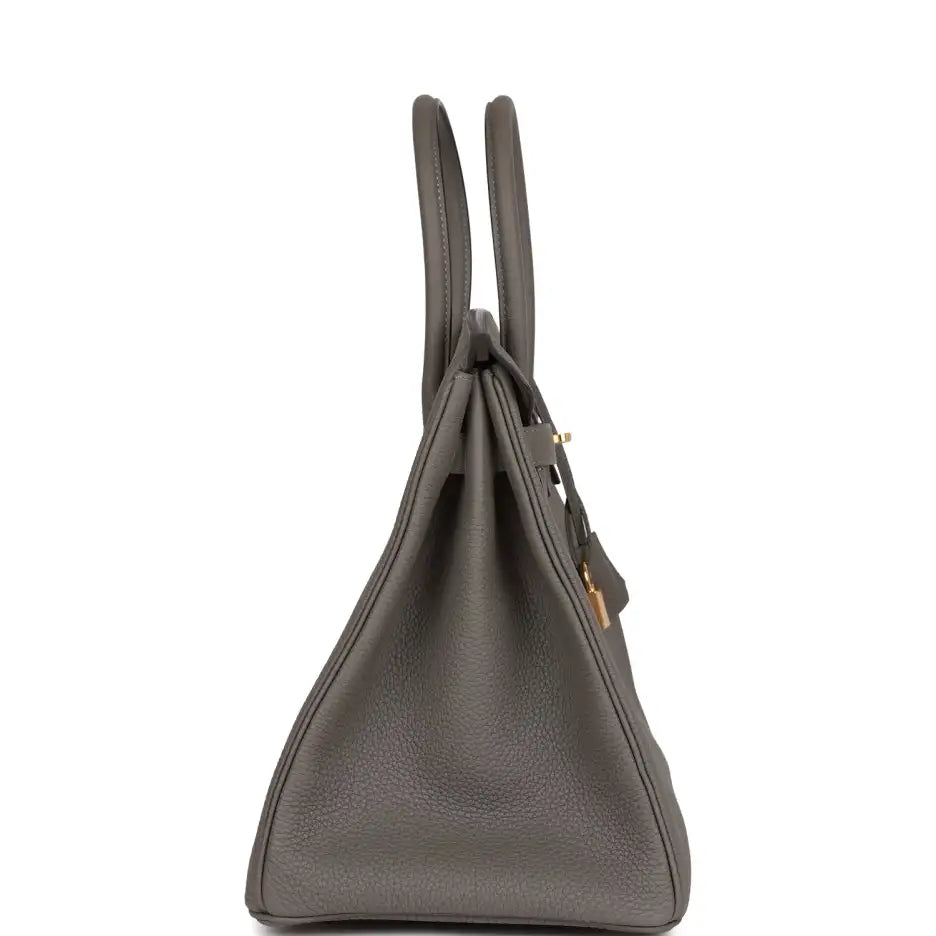 Dressy Structured Carryall 35 Gris Meyer Togo Bag - view 4