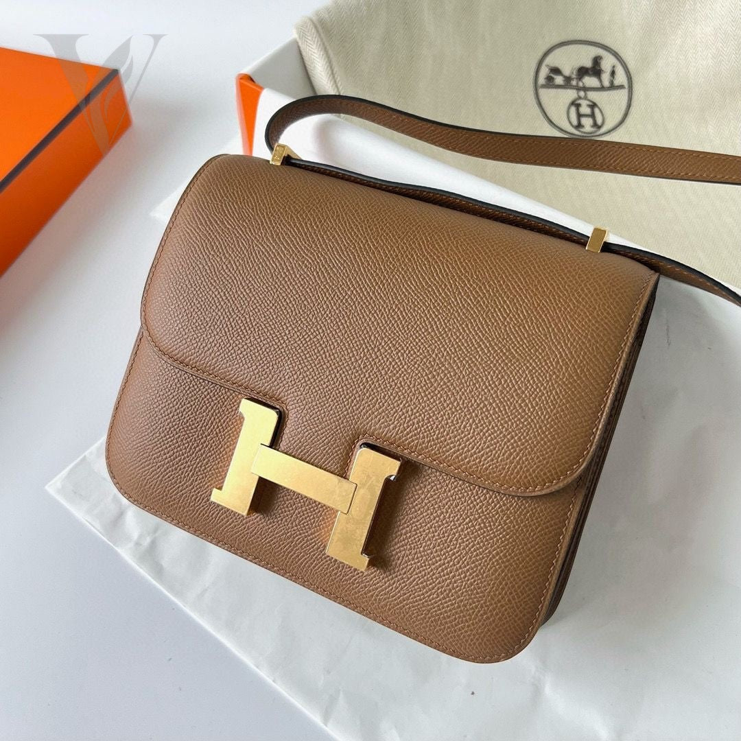 Hermès Hermès Constance 18 Bag - Trench, Brown – View 4
