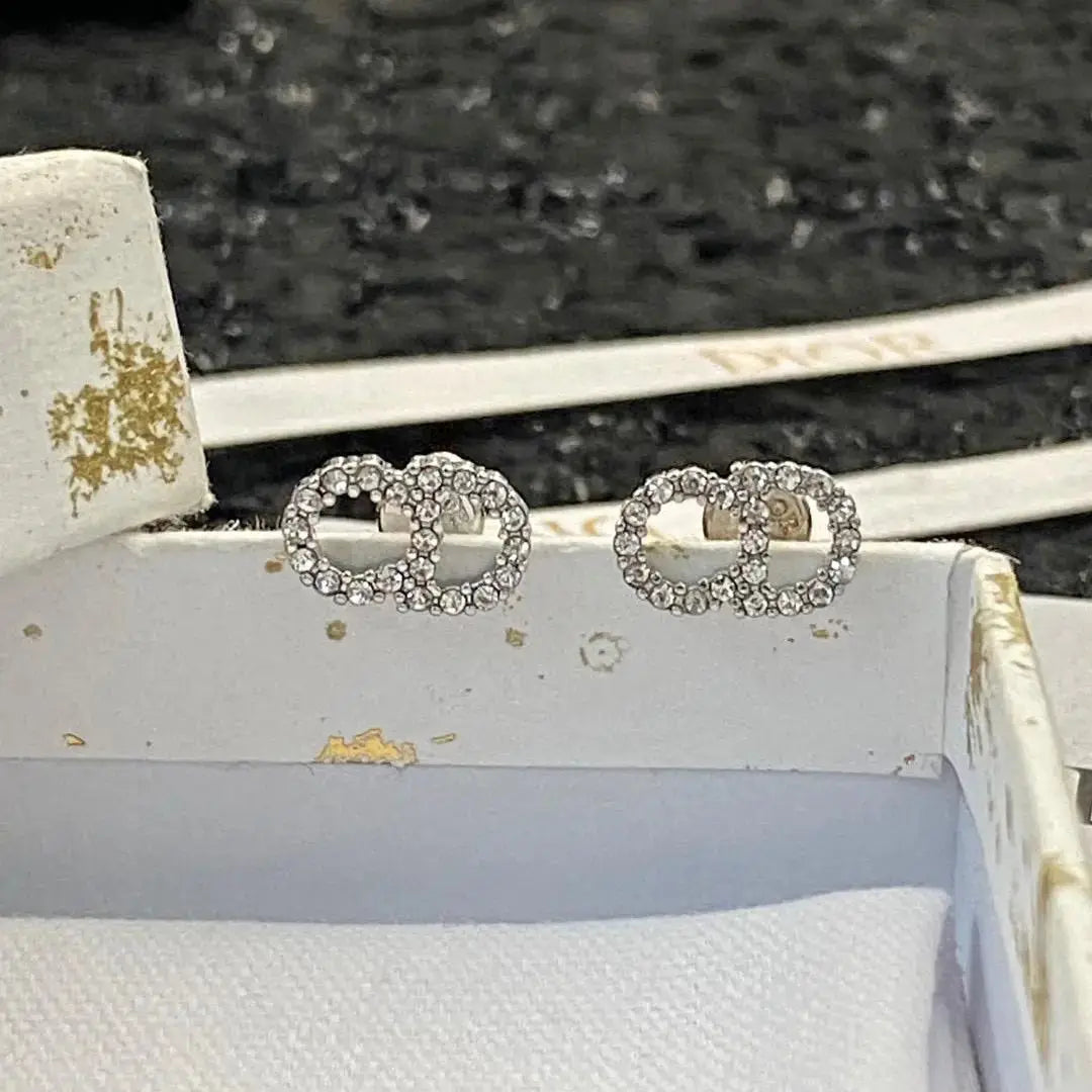 Minimal-Luxe Cd Crystal Stud Earring Si Er - view 4