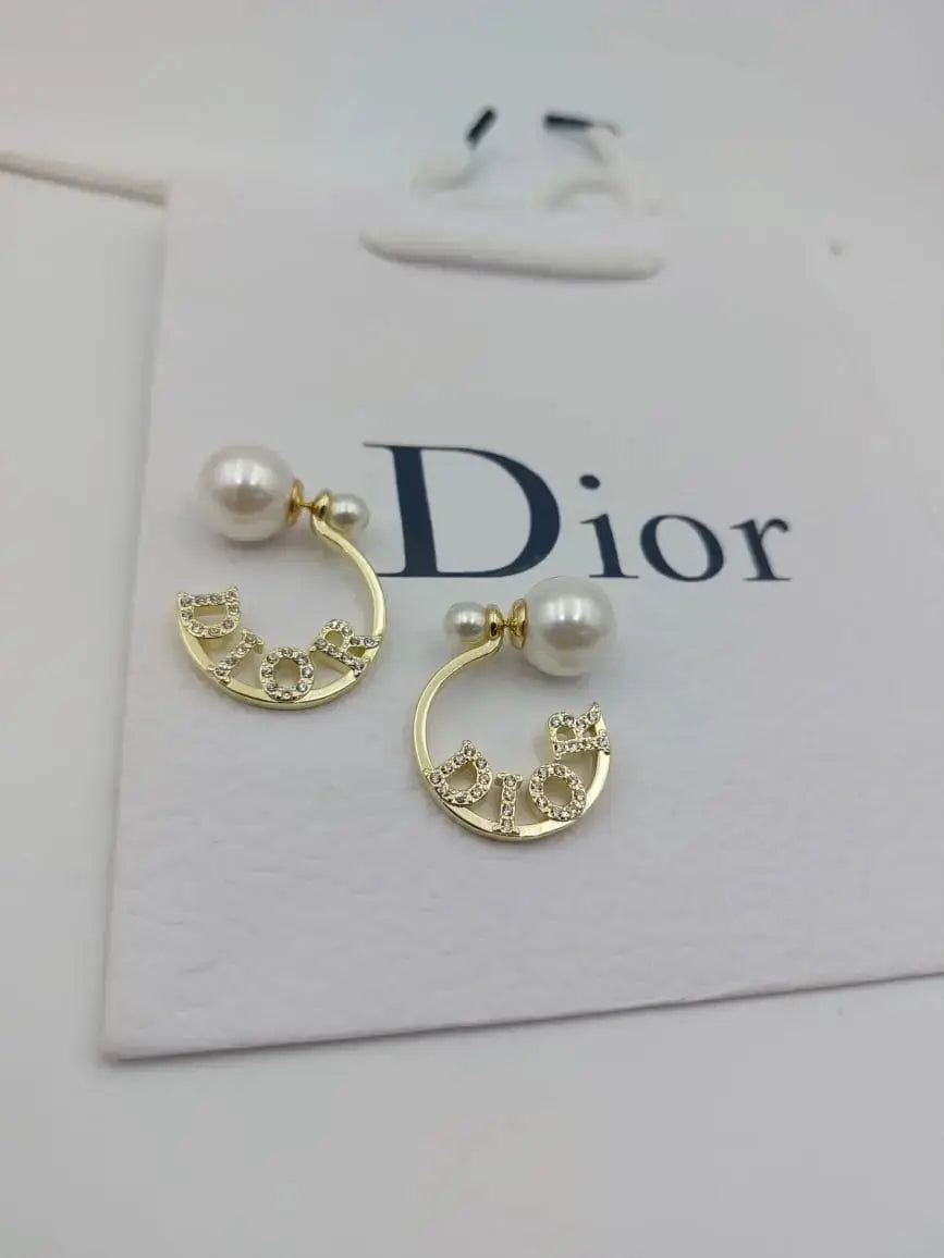 Polished Pearls Earrings Gold - view 4