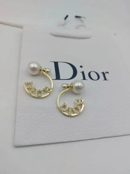 Polished Pearls Earrings Gold - view 4