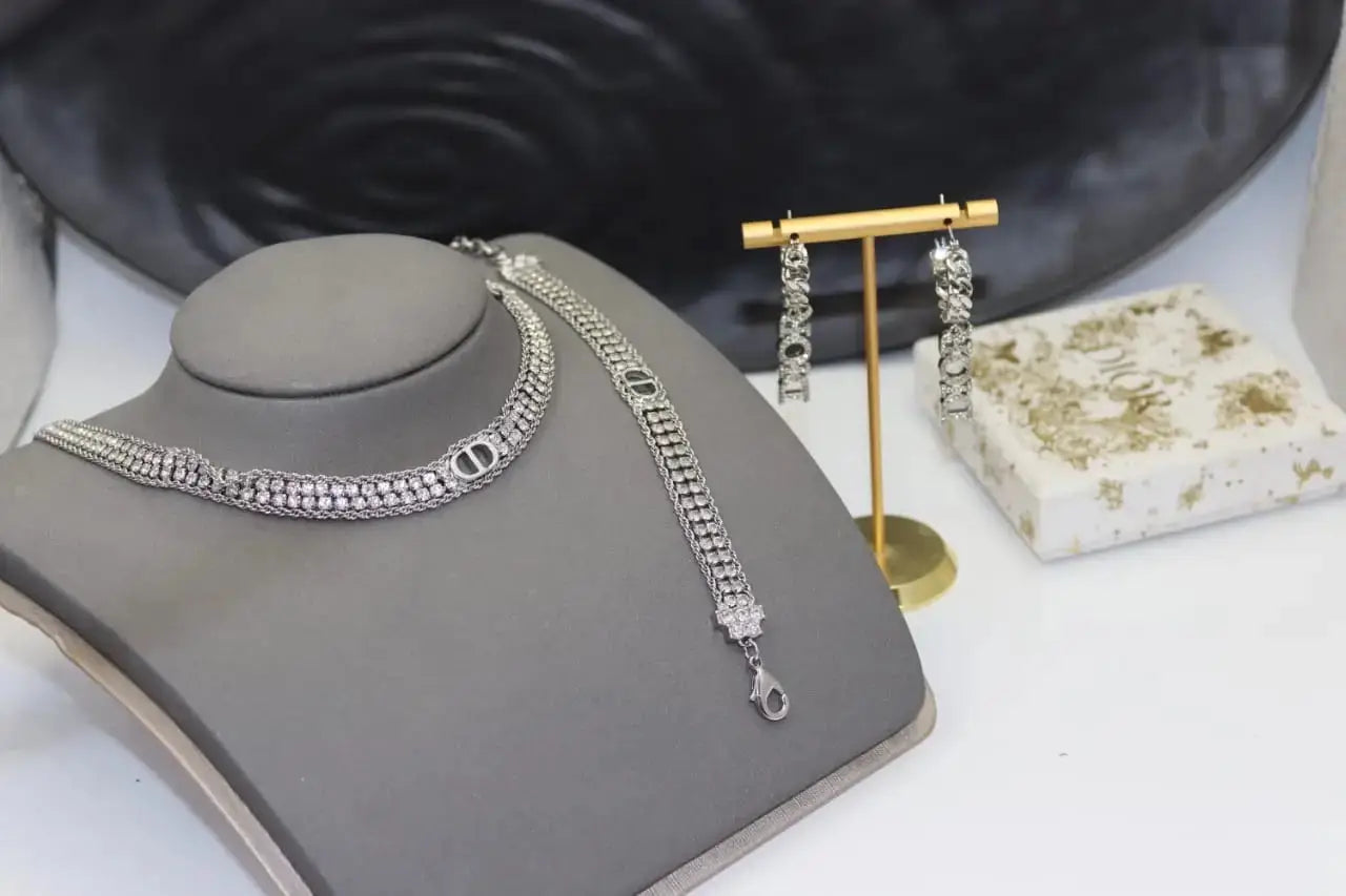 Refined Crystal Choker Necklace - view 4