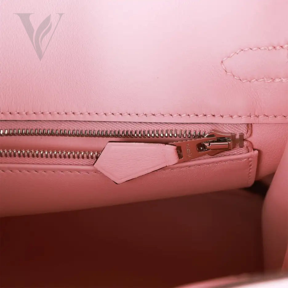 Hermès Birkin 25 Rose Sakura Swift Bag - Palladium Hardware – View 5