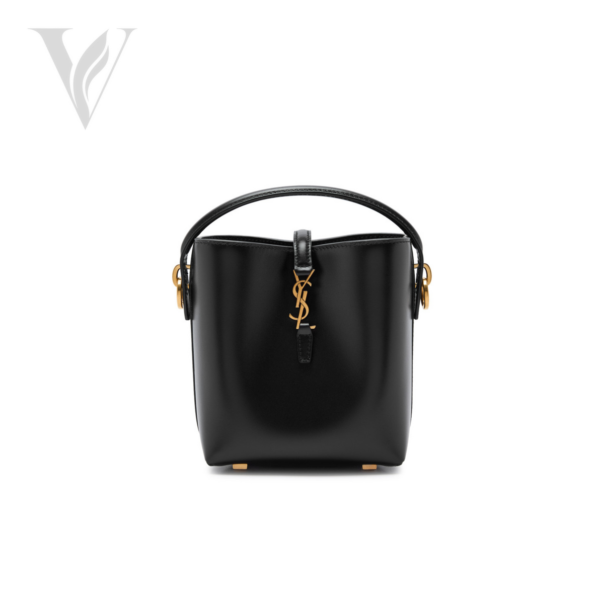Saint Laurent Le 37 Mini Leather Bucket Bag 1