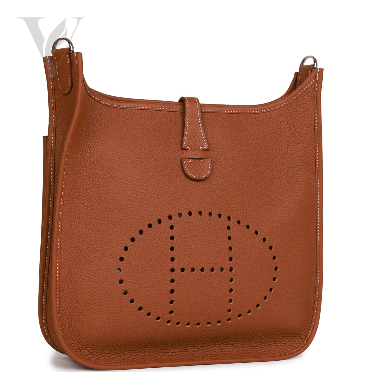 Hermès Evelyne Iii PM Bag - Palladium Hardware, Gold, Clemence – View 2