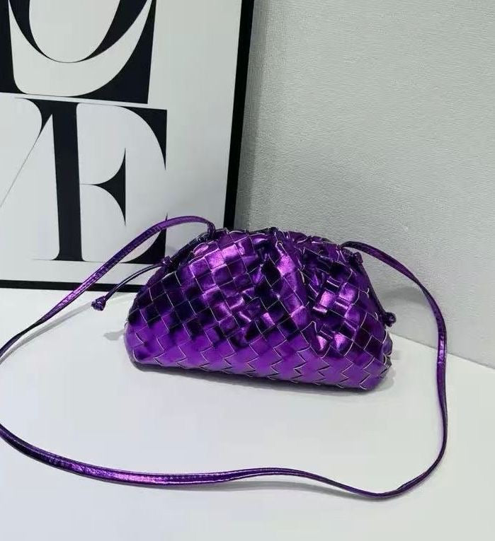 Premium-Look Intrecciato Leather Mini Bag - view 4