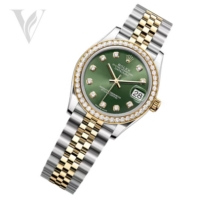 Rolex Lady-Datejust - Olive Green Dial, Two Tone – View 4
