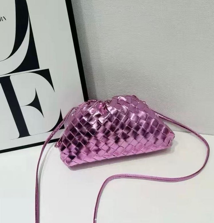 Polished Intrecciato Leather Mini Bag - view 4
