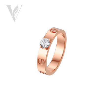 Cartier Elegant Solitaire Ring - Gold