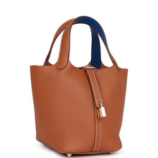 Sophisticated Eclat Picotin Lock 18 Gold Clemence Bag - view 2