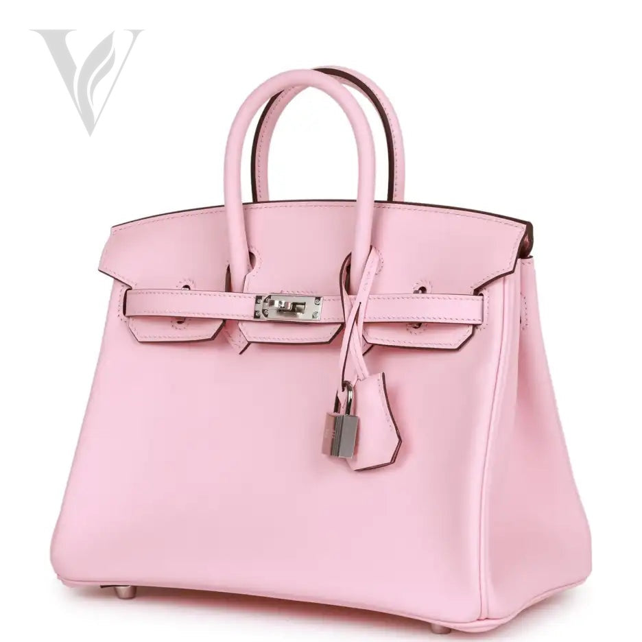 Hermès Birkin 25 Rose Sakura Swift Bag - Palladium Hardware – View 2