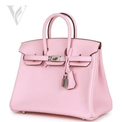 Hermès Birkin 25 Rose Sakura Swift Bag - Palladium Hardware – View 2