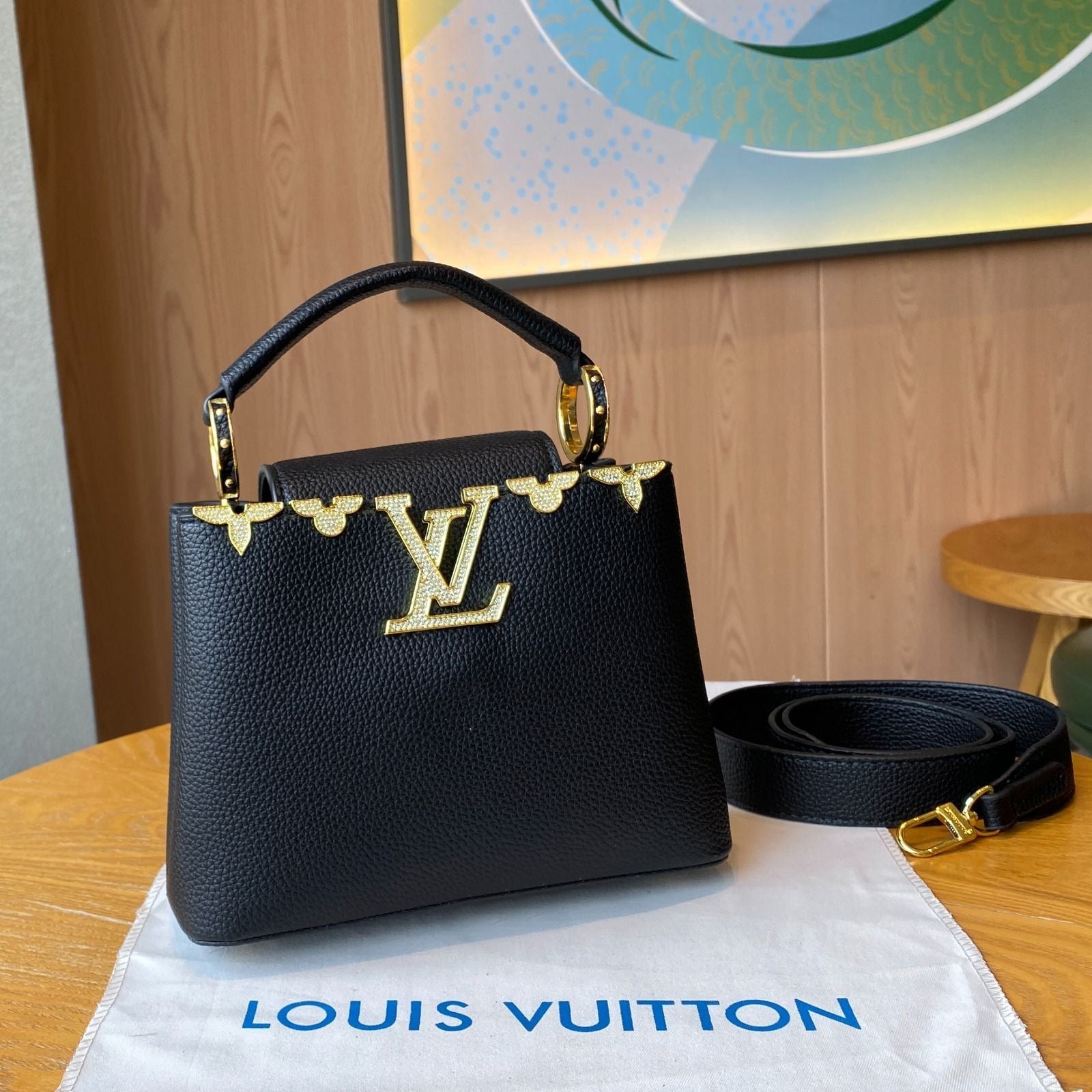 Modern Ć Ucines BB Taurillon Black Bag - view 4