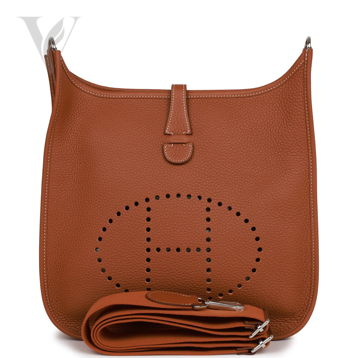 Hermès Evelyne Iii PM Bag - Palladium Hardware, Gold, Clemence