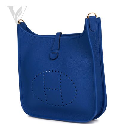 Hermès Evelyne Iii PM Bleu Royal Maurice Bag - Gold Hardware – View 2