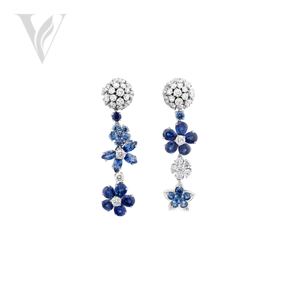 Van Cleef & Arpels Blue S Phires - Silver, Diamond Detail, Sapphires – View 2